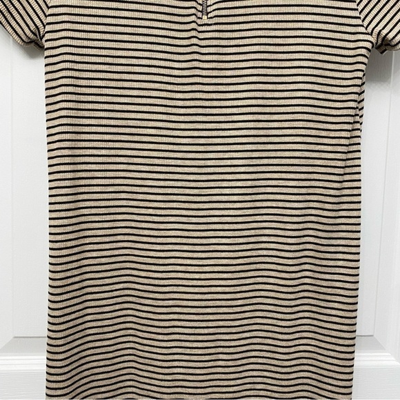 🆕 Blu Pepper Short Sleeve Striped Dress Medium - Picture 8 of 15